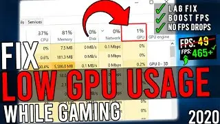 🔧How To Fix Low GPU Usage While Gaming ✅ Increase GPU Performance FPS Boost & Fix FPS Drops In Games