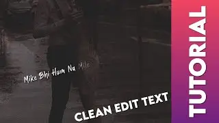 Clean lyrics edit tutorial in alightmotion | Text transform + Wave warp |