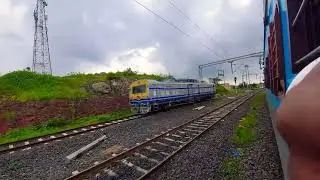 Kurduwadi jn to Daund jn train journey || 12170 Solapur-pune Intercity sf exp