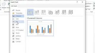 how to create a chart in word