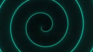 4K Endless Spiral Rotating Infinite Circular Glowing Vortex Seamless Loop Animation - Stock Footage