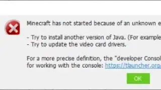 FIX Minecraft Hasnt Started Because Of An Unknown Error