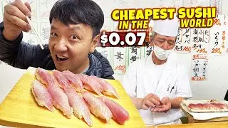 The CHEAPEST SUSHI in the WORLD & ALL YOU CAN EAT Teppanyaki A5 Wagyu Beef Buffet in Japan