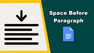How to add space before paragraph in google docs