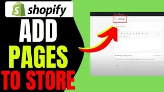 How to Add Pages to Shopify Store (2024)