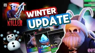 WINTER UPDATE IN SURVIVE THE KILLER! ☃️/ Survive the Killer Roblox 🔪