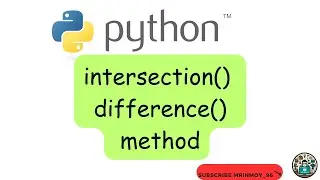 intersection and different methods of set in python