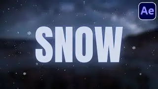 After Effects Falling Snow Effect