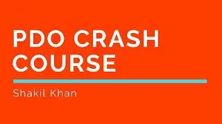 PDO In PHP Crash Course [Urdu/Hindi]