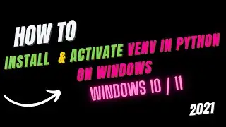 How to activate virtual env in python on windows