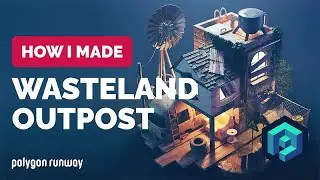 Wasteland Outpost in Blender 3.2 - 3D Modeling and Texturing Process | Polygon Runway