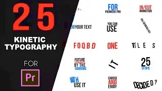 Kinetic Typography - Premiere Pro Templates