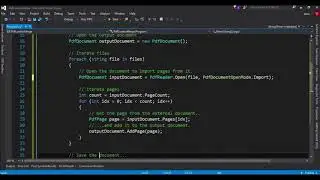 how to merge pdf files using PDFSharper in c#