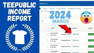 March 2024 Teepublic Income Report How Much Money I made