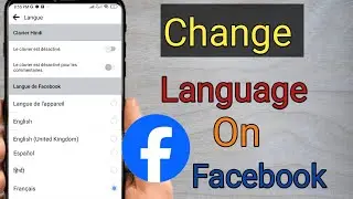 How to change language on Facebook 2024