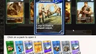 Opening 84 card packs all 7 types + exclusive pack Stronghold Kingdoms