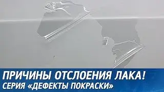 Как предотвратить ОТСЛОЕНИЕ ЛАКА, почему ОБЛЕЗ лак после покраски авто.