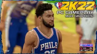 NBA 2K22 76ERS VS BULLS | PC CURRENT GEN | MAX GRAPHICS | MSI GTX1660 SUPER | AMD RYZEN 5 3600
