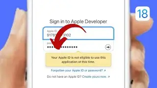 Fixed✅: Your Apple ID is not eligible to use this application at this time iOS 18 | Apple Developer