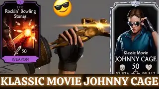 Klassic Movie Johnny Cage X Fusion & Level 60 FW Survivor Gameplay MK Mobile | Rockn’ Bowling Stones