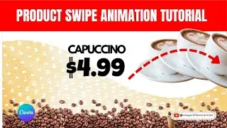 Fun Coffee Shop Product Swipe Transition Canva Animation Tutorial