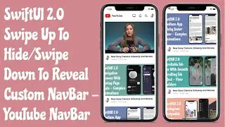 SwiftUI 2.0 Animated Header - Swipe Up To Hide/Swipe Down Reveal Header - SwiftUI Tutorials