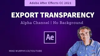 After Effects: Export with Transparent Background (Alpha Channel)