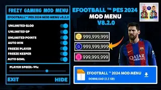 eFootball PES 2024 MOD APK v8.2.0 Gameplay (Unlimited Coins and Gp, Unlocked | PES 2024 MOD MENU