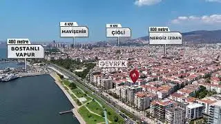 İzmir Bostanlı Merkezde 3+1 Yalı Dairesi Tanıtım #drone #gevrekmedya #emlak