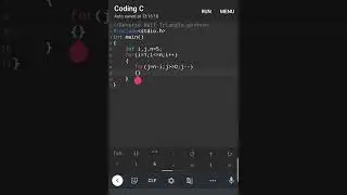 #15 C program | Reverse Half Triangle Pattern | coding c | C language |