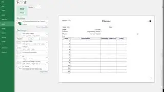 Modifying and formatting cells to create Invoice in Excel