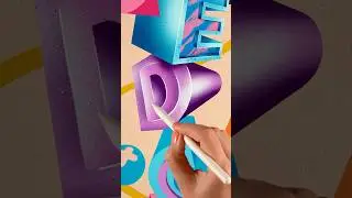Creating 3d Text Effect In Procreate 