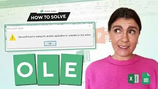 How to Solve OLE Action Error in #Excel! Why Its Happening and 3 Fixes