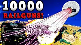 Firing 10,000 Railguns for 10,000 Subscribers - Space Engineers LIVE