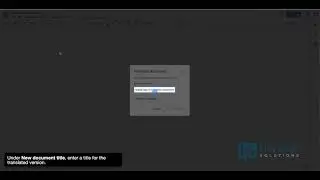 How to translate a document in Docs