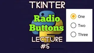 How to create Radio Buttons with Tkinter|Python Tkinter GUI tutorials for begginers