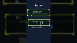 Learn css font property 