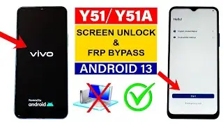 Vivo Y51/ Y51A : Hard Reset/FRP Bypass -ANDROID 13 - Without PC (New Method)