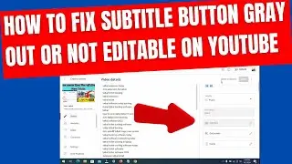 how to fix subtitle button gray out or not editable on youtube | how to enable subtitle on youtube