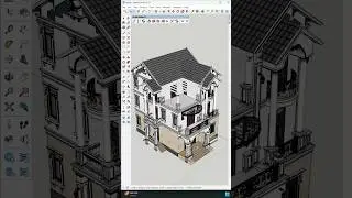 Easy way to creates railing with profile builder #new #sketchup #youtubeshorts #viralvideos