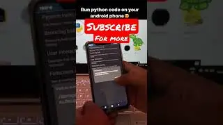 Run Python Code in your phone | Python Compiler for Android #makeforindia #shorts #trending #views