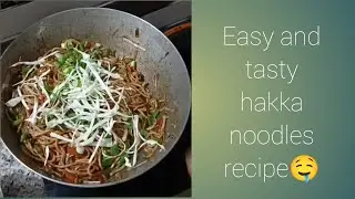 easy and tasty 🍝hakka noodles🍝 recipe 😋 #cooking#vk lifestyle and cooking #hakka noodles recipe 🤤🍝