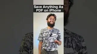 Save Anything Printable as a PDF on iPhone 📃