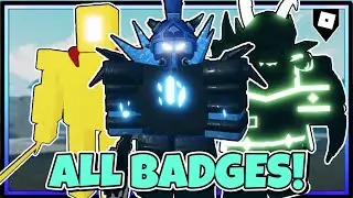 HOW TO GET ALL 7 BADGES in Tower Defense Simulator RP | ROBLOX