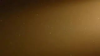 Floating Natural Particles Of Dust With Yellow Beams From Right - Free HD Vfx Footage