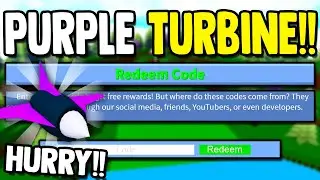 FREE PURPLE TURBINE CODE!! (CLAIM NOW) | Build a Boat for Treasure ROBLOX