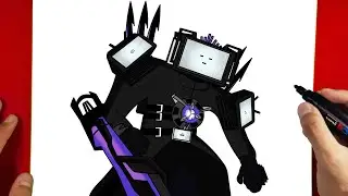 How to Draw New Upgraded Titan TV Man - Skibidi Toilet 67 (part 4)