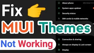 How to fix Themes not working in #miui | Tecno Ranjeet