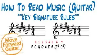 How to Read Music (Guitar) - Key Signature Rules