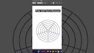 Polar Grid Tool in Illustrator #shorts #ytshorts #illustratortutorial #adobeillustrator